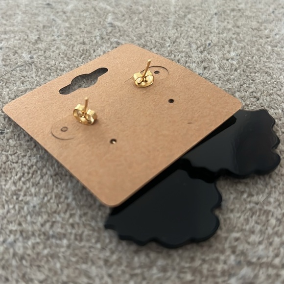 Floral Ghost Earrings $8 or 3 for $15 - Picture 2 of 4